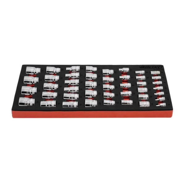 Maltova 43-Piece 1/4", 3/8", & 1/2" Drive Spline Socket Set | EVA Foam Organizer - Image 2