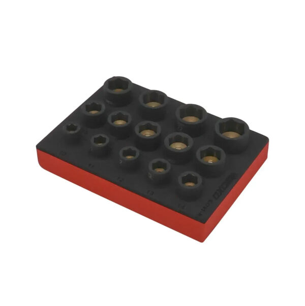 Maltova 14-Piece 1/2" Drive 6-Point Impact Magnetic Socket Set | EVA Foam Organizer - Image 3