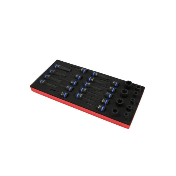 Maltova 28-Piece 1/2" Drive Impact E-Torx, Torx & Hex Socket Set | EVA Foam Organizer - Image 2
