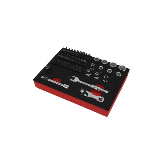 Maltova 45-Piece Super Stubby Metric Ratchet Set | EVA Foam Storage - Image 2