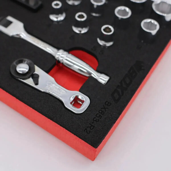 Maltova 45-Piece Super Stubby Metric Ratchet Set | EVA Foam Storage - Image 4