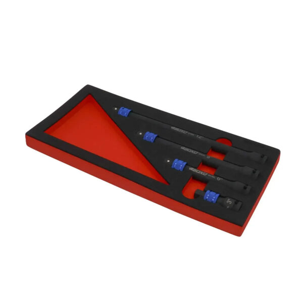 Maltova 4-Piece Drive Quick Release Impact Extension Set | EVA Foam Organizer - Image 3