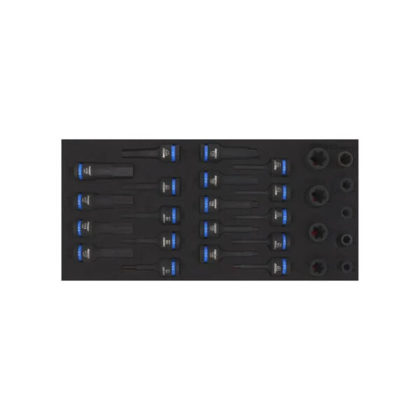 Maltova 28-Piece 1/2" Drive Impact E-Torx, Torx & Hex Socket Set | EVA Foam Organizer