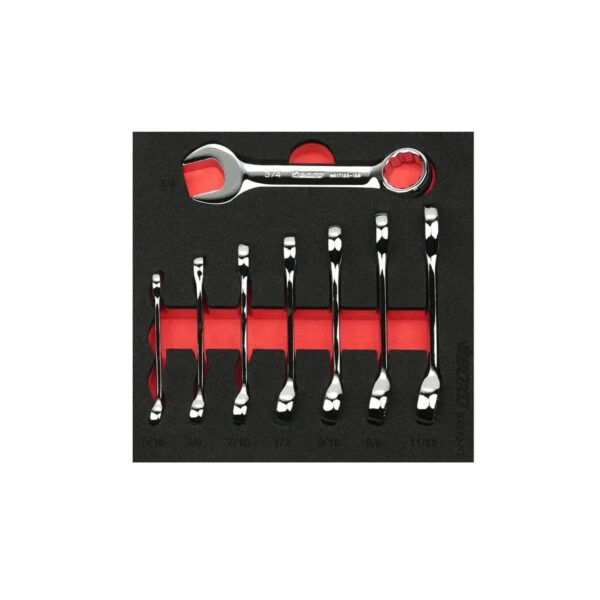 Maltova 8-Piece SAE Stubby Combination Spanner Set | EVA Foam Organizer